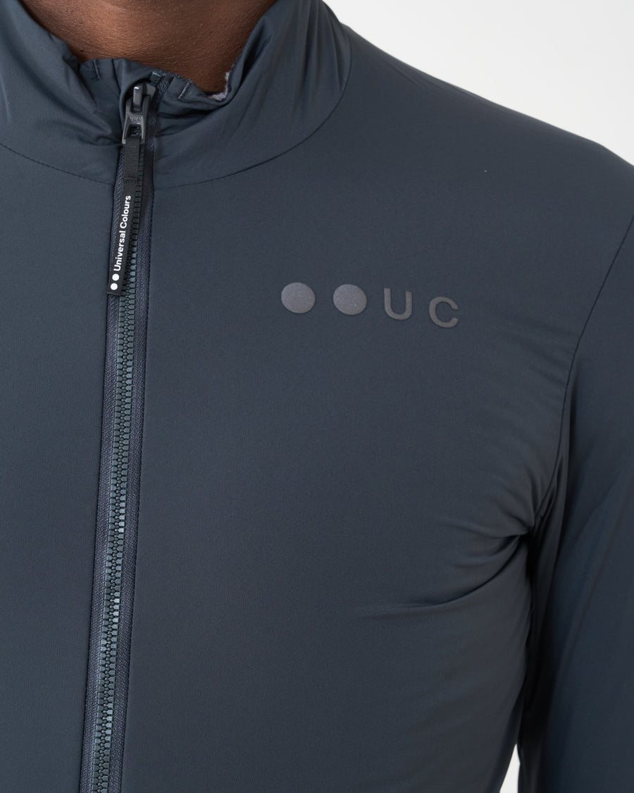 Universal Colours Mono Men's Insulated Jacket Thermo Fahrradjacke Slate Grey