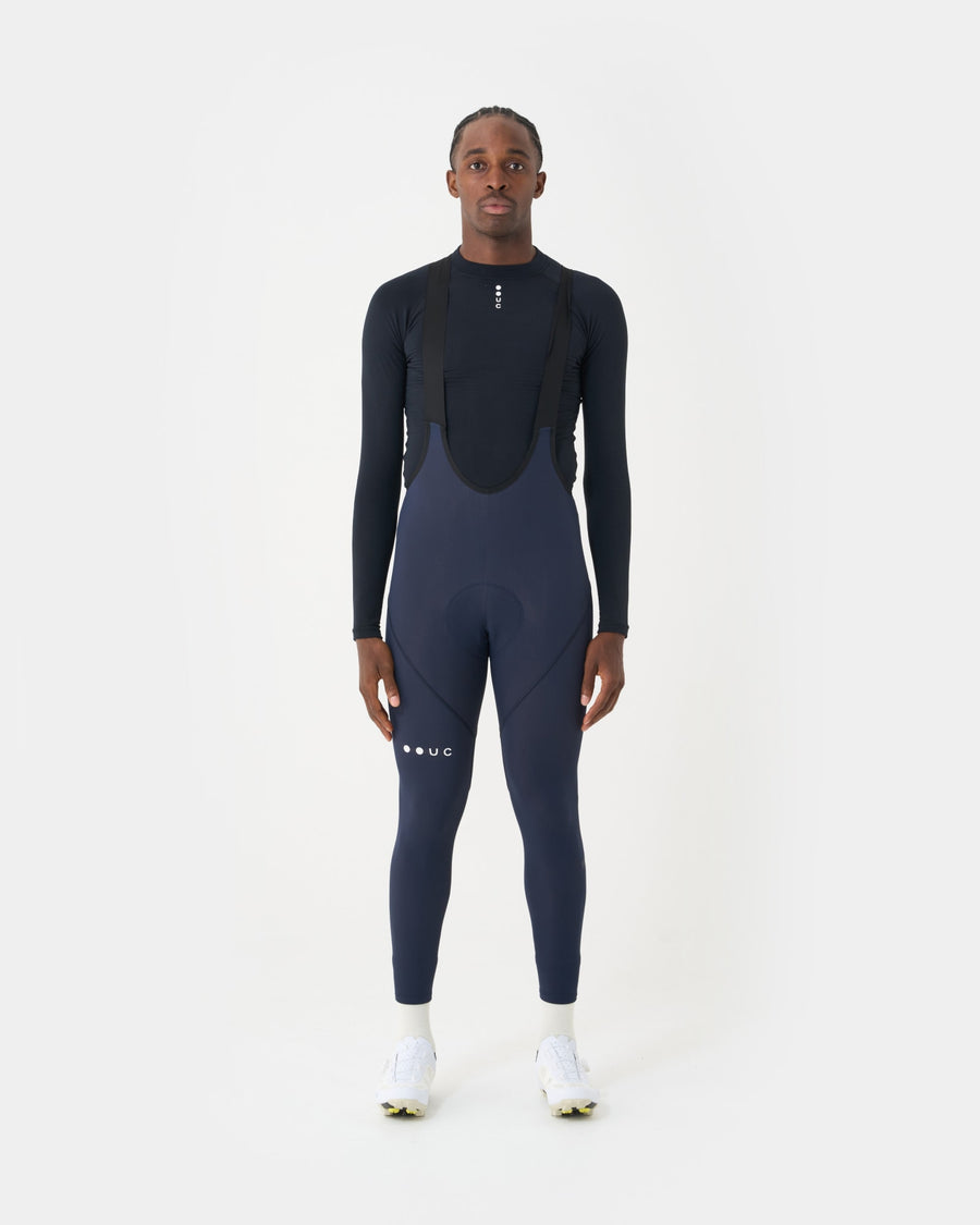 Universal Colors Mono Men's Bib Tight pantalon de vélo d'hiver Noir