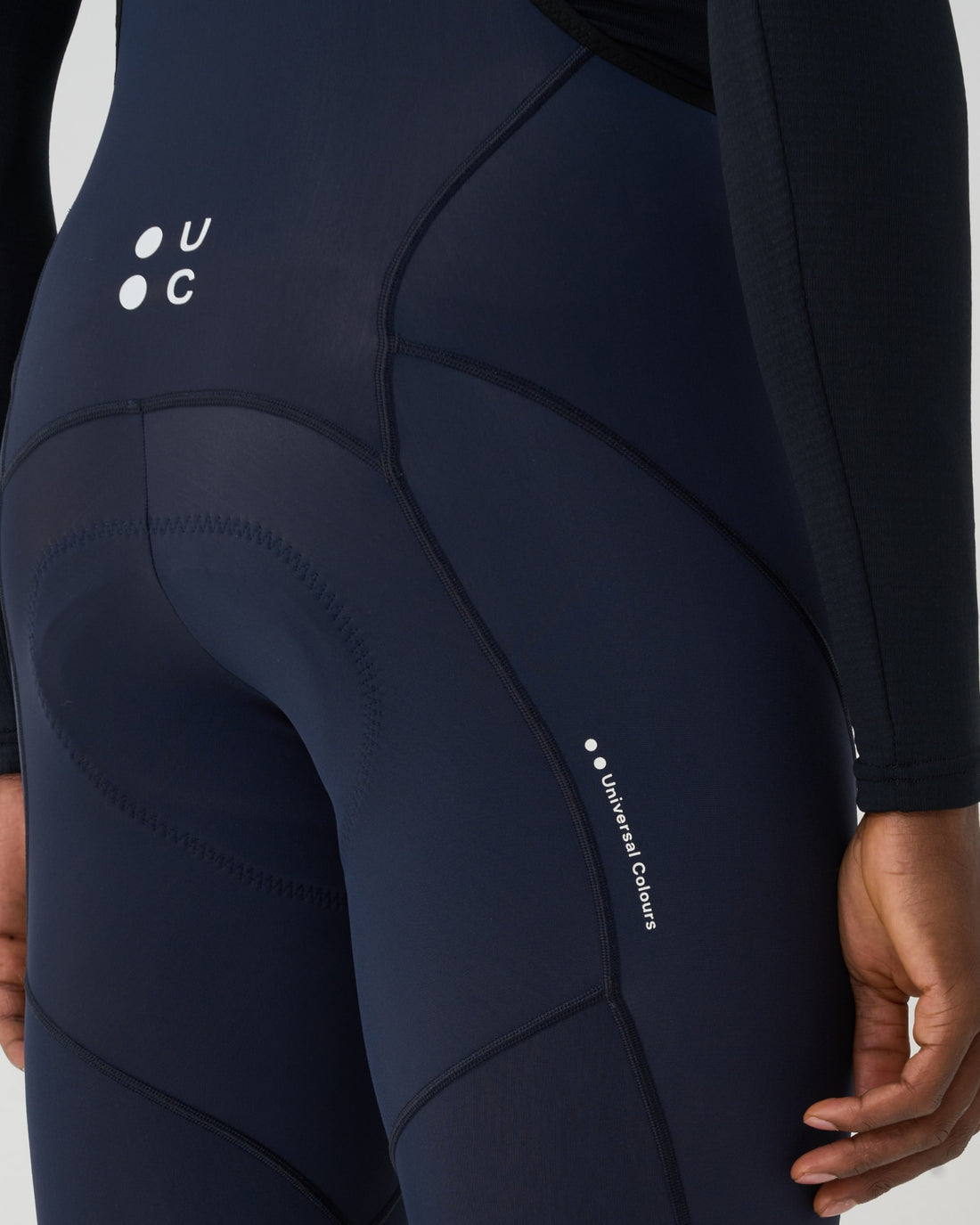 Universal Colors Mono Men's Bib Tight pantalon de vélo d'hiver Noir