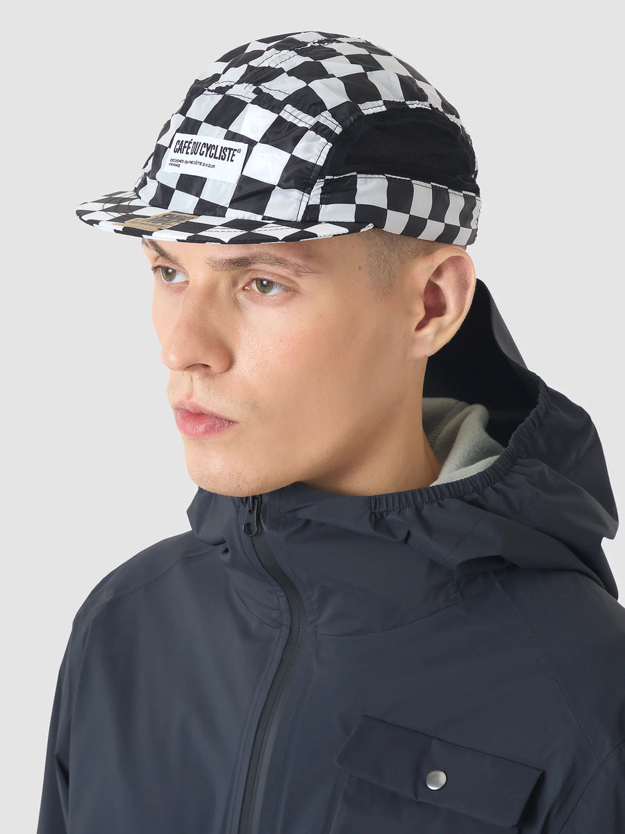 Café du Cycliste Audra Cycling Cap Radkappe Check