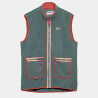 Café du Cycliste Cyrielle Unisex Fleece Gilet Emerald Green