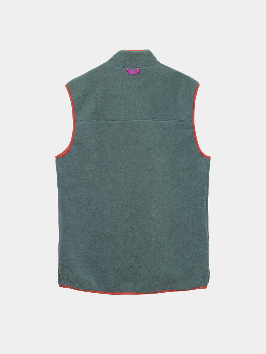 Café du Cycliste Cyrielle Unisex Fleece Gilet Emerald Green