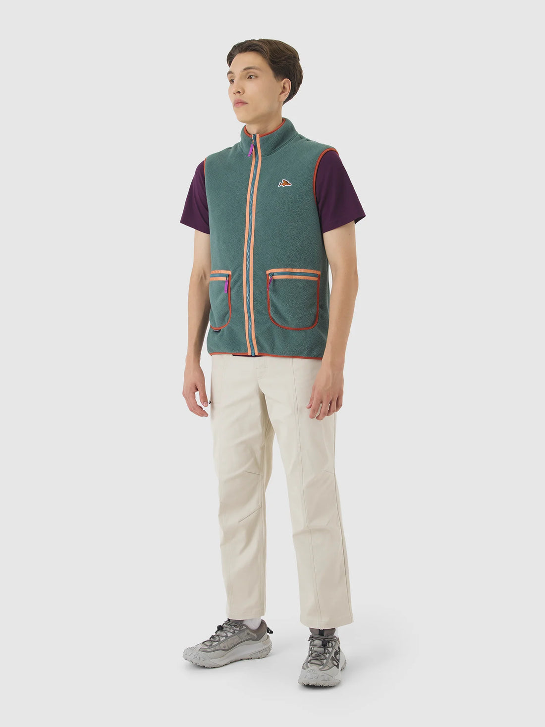 Café du Cycliste Cyrielle Unisex Fleece Gilet Emerald Green