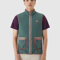 Café du Cycliste Cyrielle Unisex Fleece Gilet Emerald Green