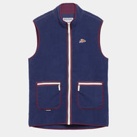 Café du Cycliste Cyrielle Unisex Fleece Gilet Navy