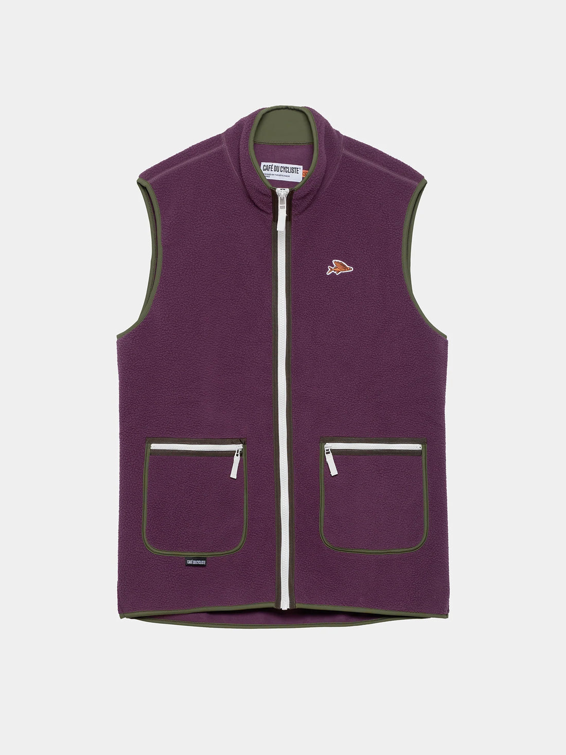 Café du Cycliste Cyrielle Unisex Fleece Gilet Quetsche