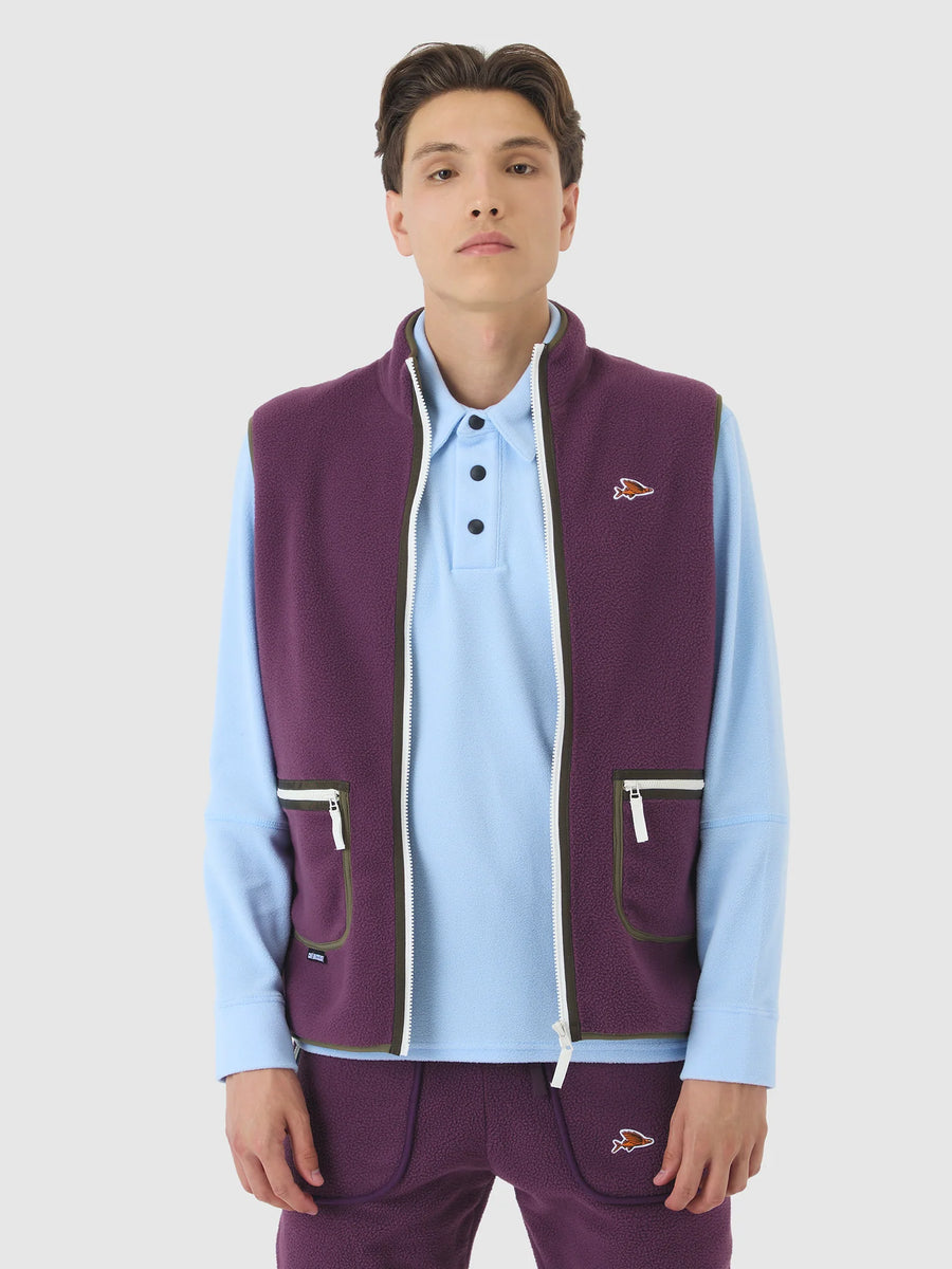 Café du Cycliste Cyrielle Unisex Fleece Gilet Quetsche