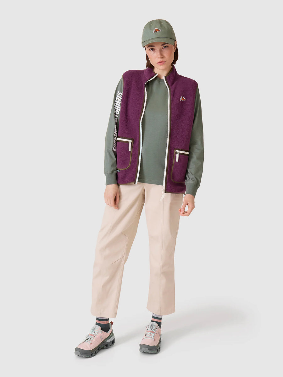 Café du Cycliste Cyrielle Unisex Fleece Gilet Quetsche