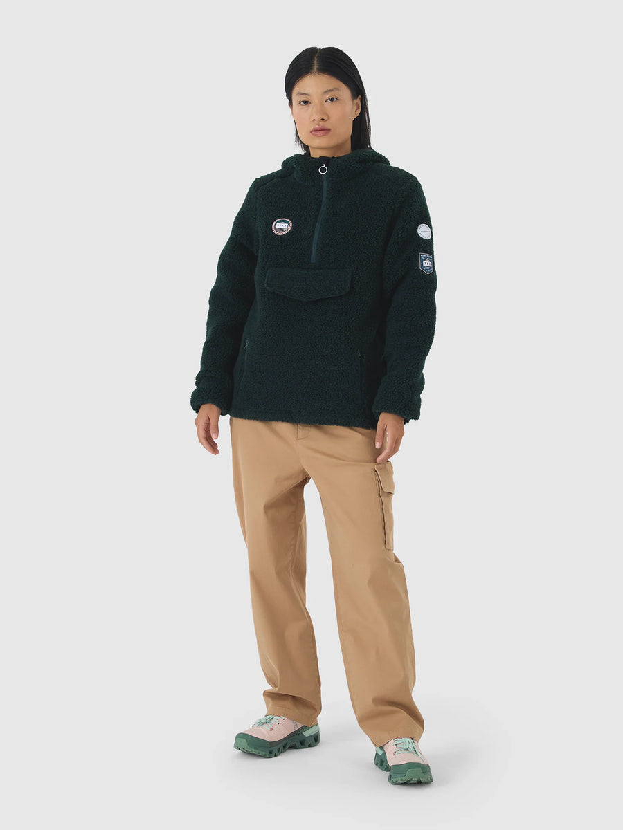 Café du Cycliste Ondine Unisex Fleece Top Dark Green