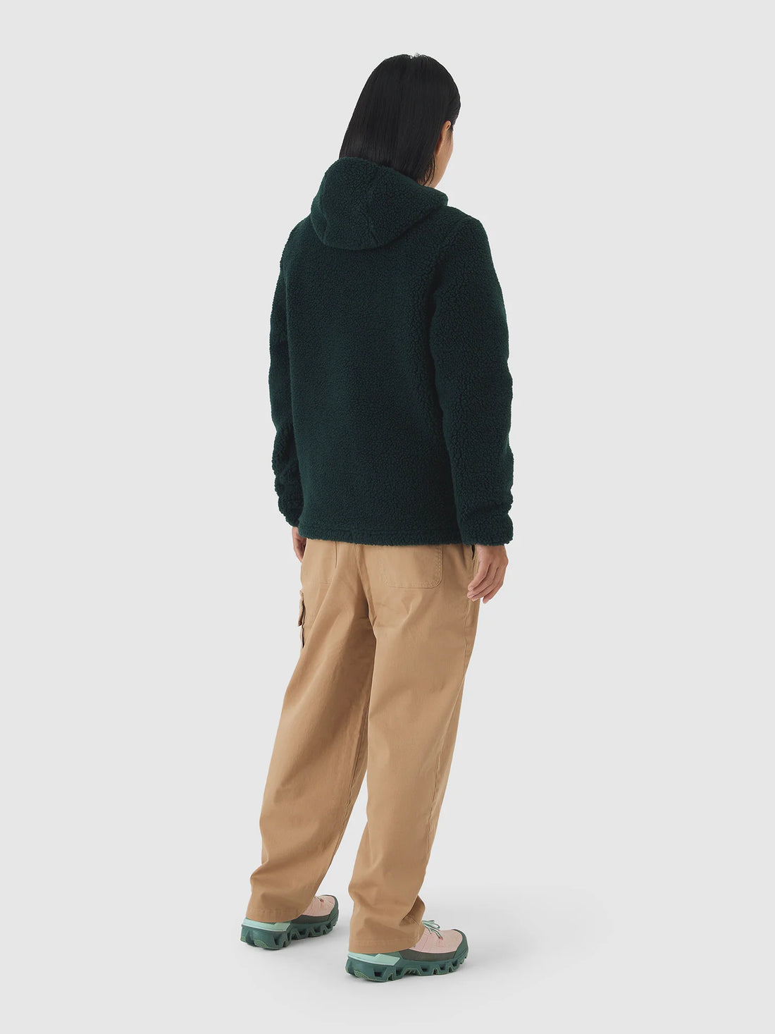 Café du Cycliste Ondine Unisex Fleece Top Dark Green