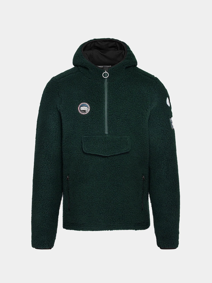 Café du Cycliste Ondine Unisex Fleece Top Dark Green