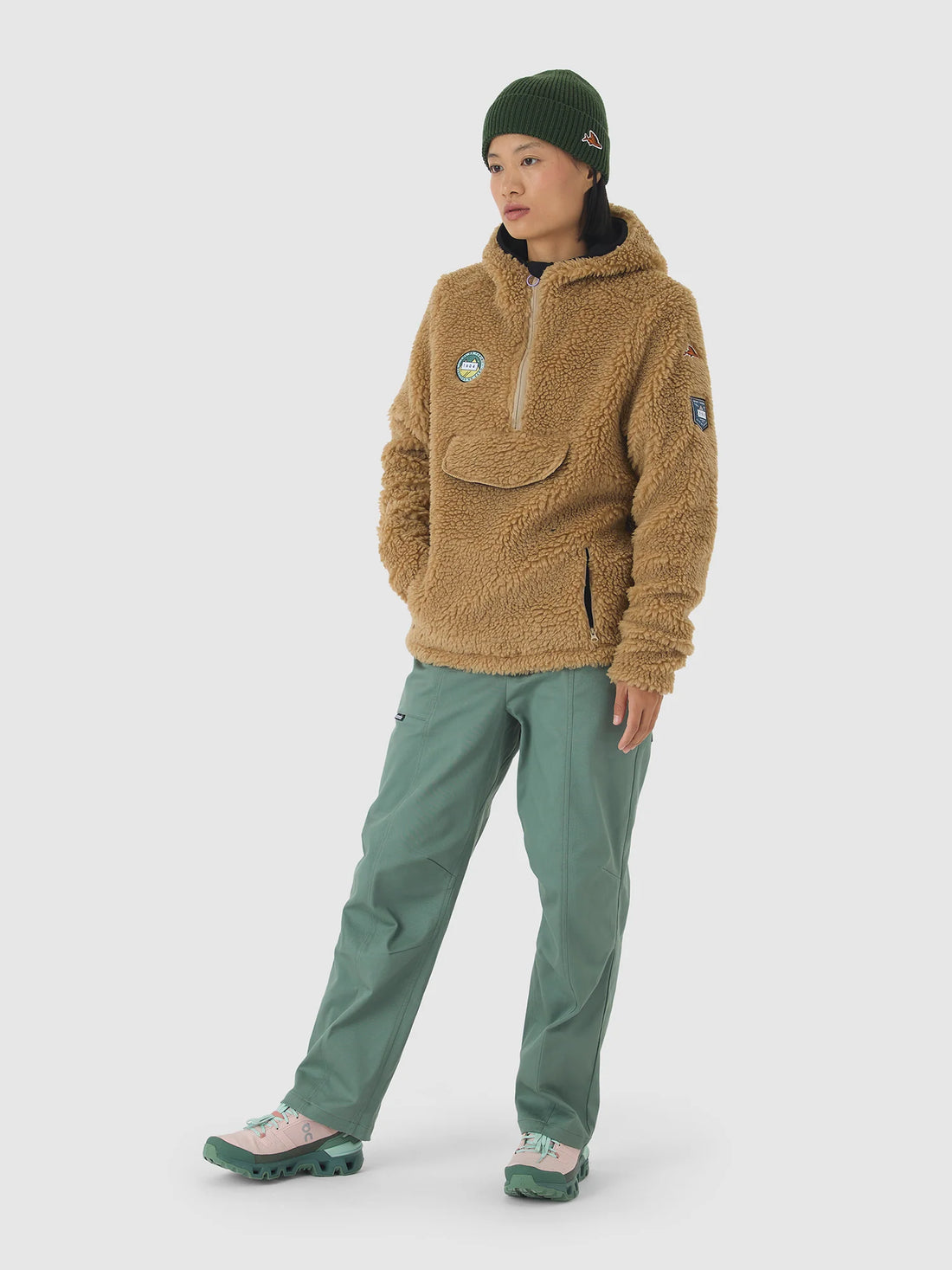 Café du Cycliste Ondine Unisex Fleece Top Sandstone