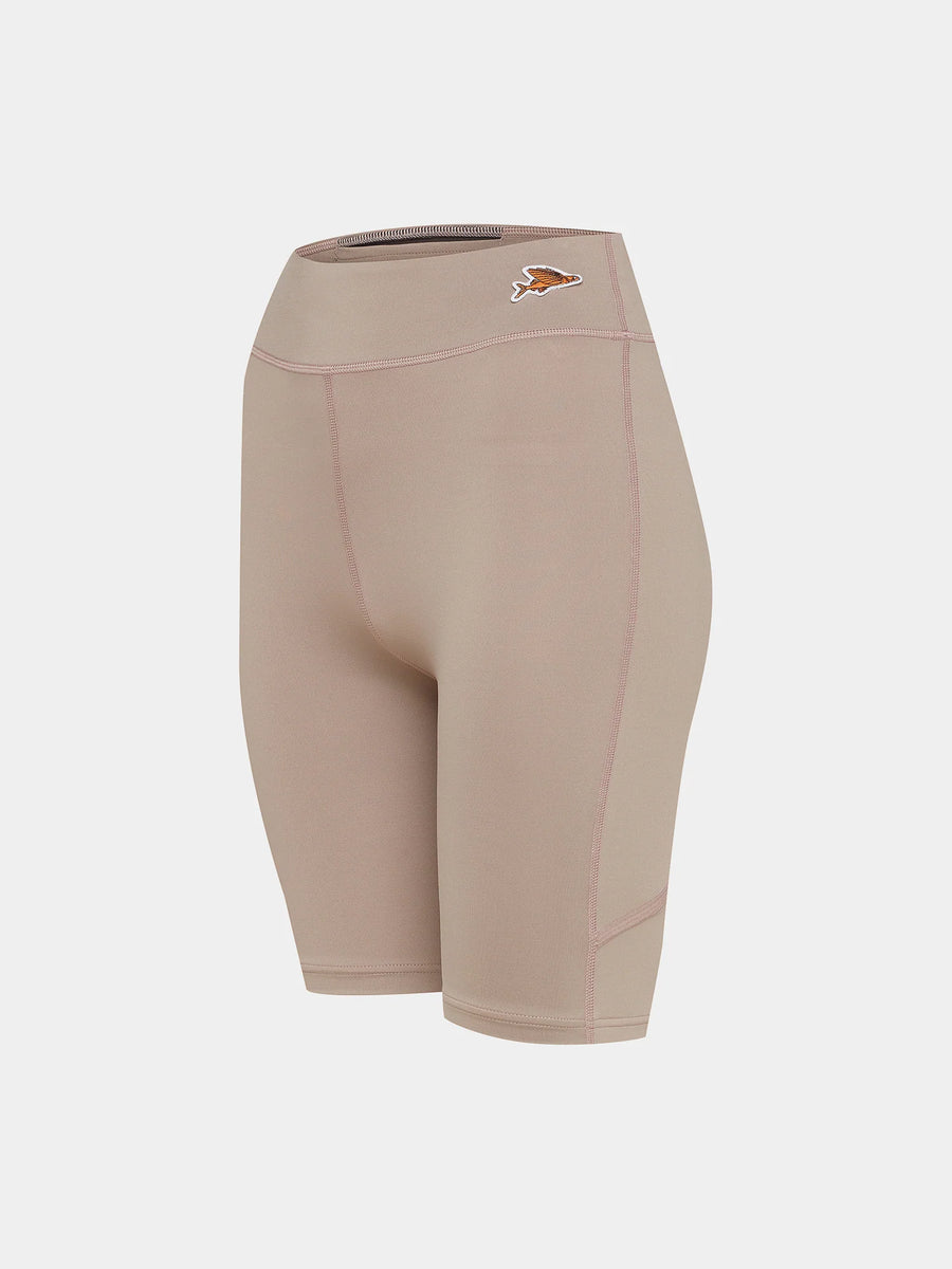 Café du Cycliste Maina Women's Training Shorts Oyster Grey