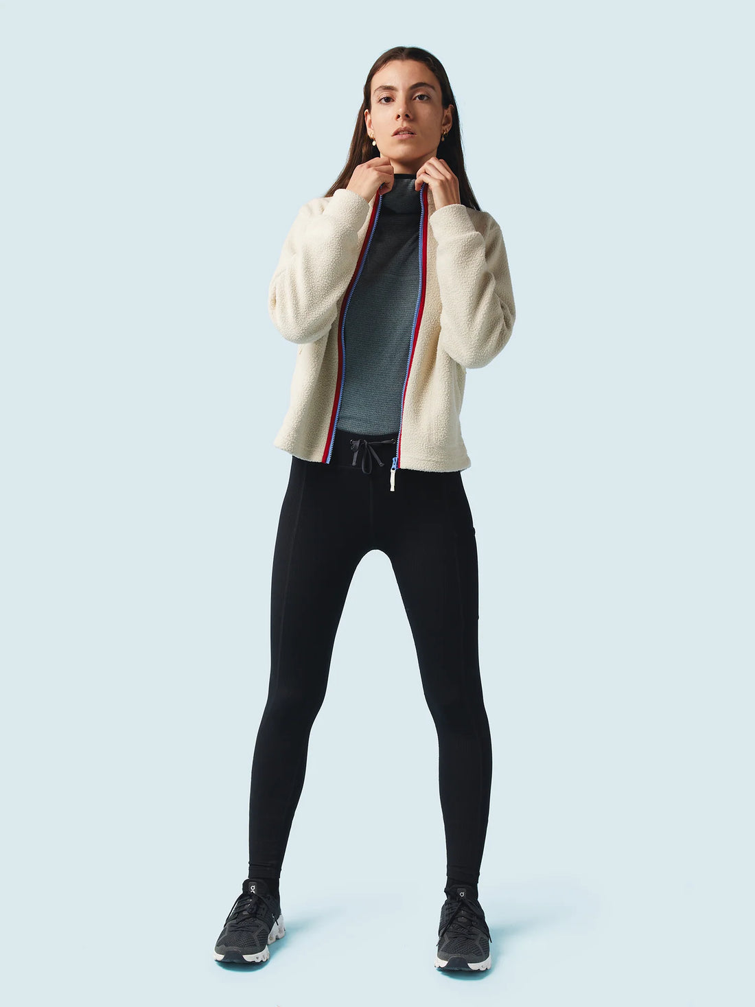 Café du Cycliste Zoe Women's Technical Leggings Training Leggings Black