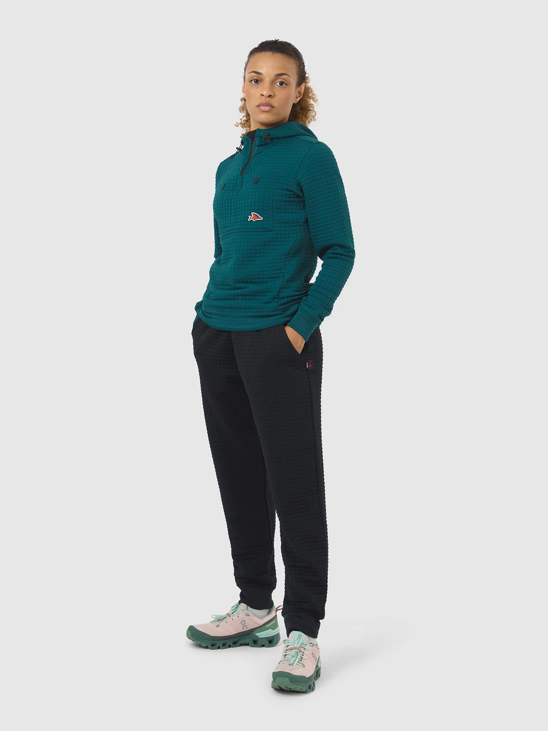 Café du Cycliste Louisa Women's Track Pants Laufhose Black