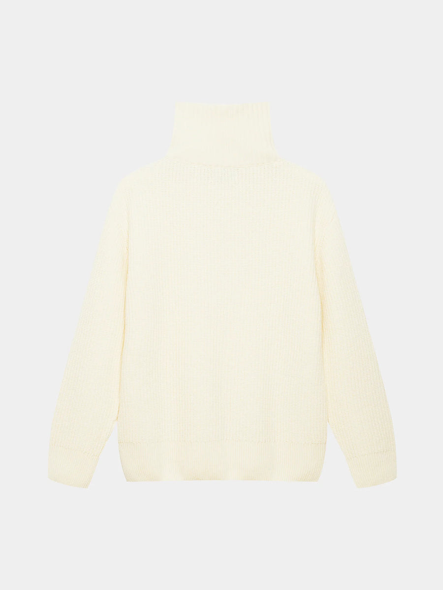 Café du Cycliste Alina Unisex Wool Pullover Chalk