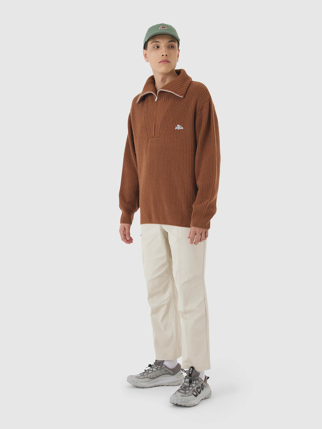 Café du Cycliste Alina Unisex Wool Pullover Cashew