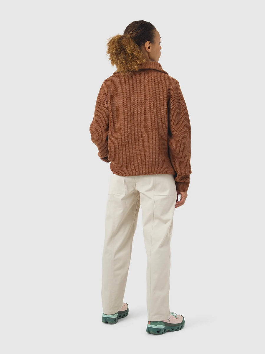 Café du Cycliste Alina Unisex Wool Pullover Cashew