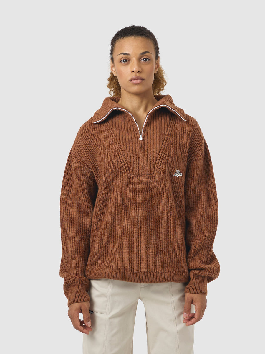 Café du Cycliste Alina Unisex Wool Pullover Cashew