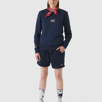 Café du Cycliste Marlene Unisex Cotton Sweatshirt Navy