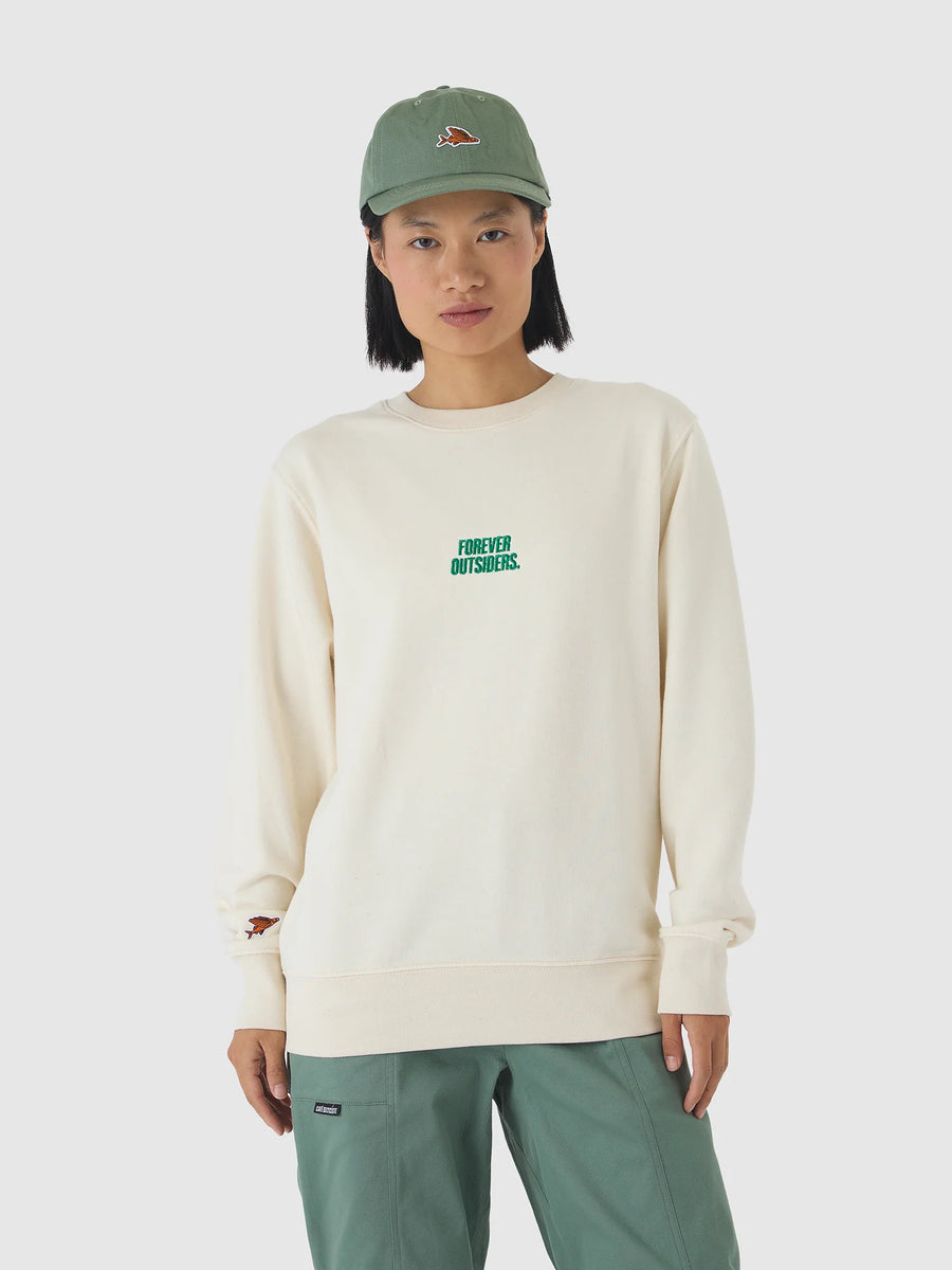 Café du Cycliste Marlene Unisex Cotton Sweatshirt Chalk