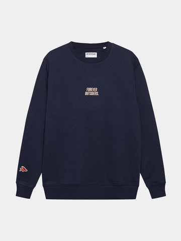 Café du Cycliste Marlene Unisex Cotton Sweatshirt Navy