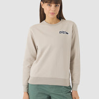 Café du Cycliste Marlene Unisex Cotton Sweatshirt Pearl Grey