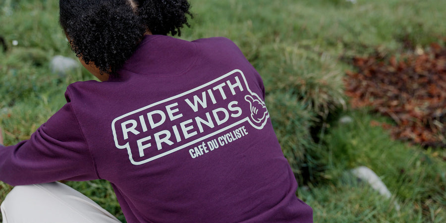 Café du Cycliste Marlene Unisex Cotton Sweatshirt Quetsche