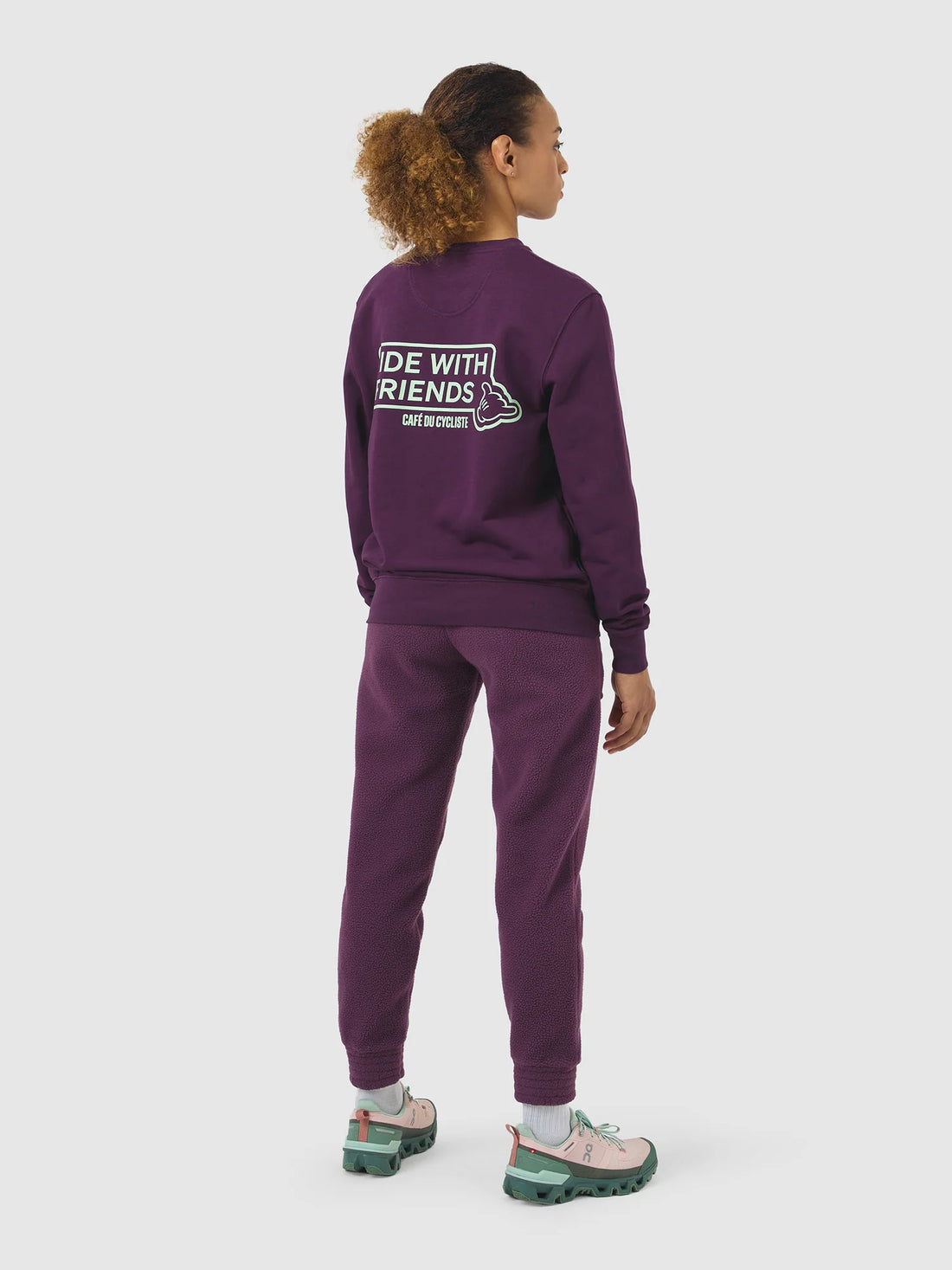 Café du Cycliste Marlene Unisex Cotton Sweatshirt Quetsche