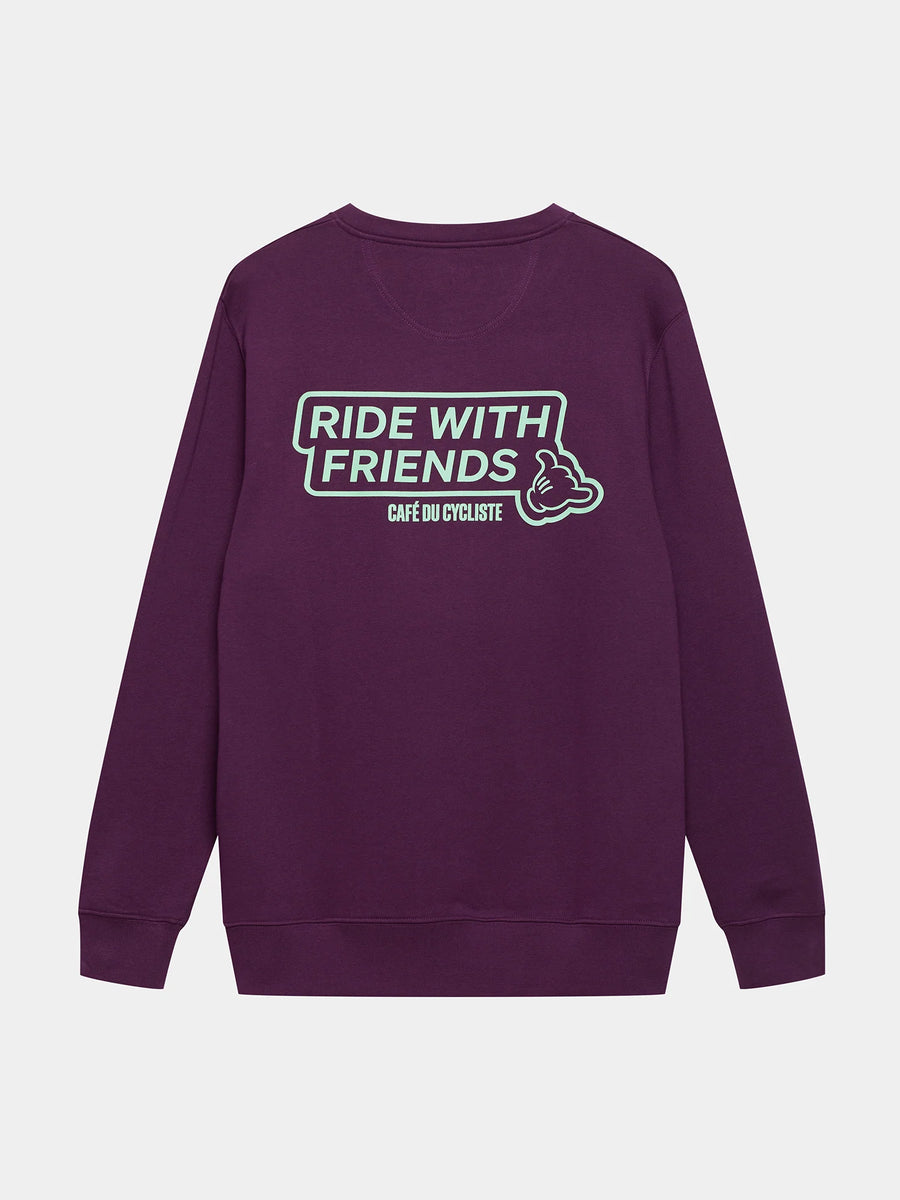 Café du Cycliste Marlene Unisex Cotton Sweatshirt Quetsche