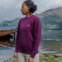 Café du Cycliste Marlene Unisex Cotton Sweatshirt Quetsche