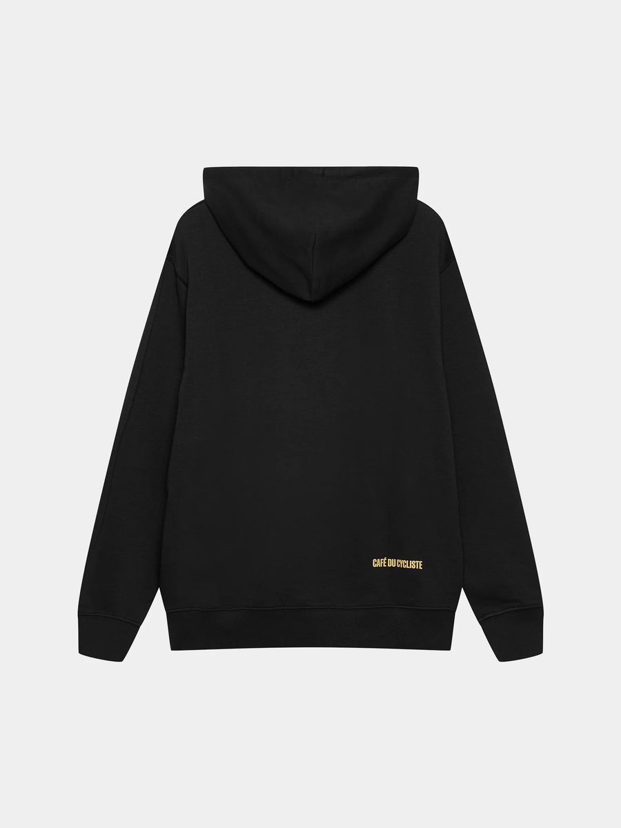 Café du Cycliste Rolande Unisex Cotton Hoodie Baumwoll-Hoodie Black