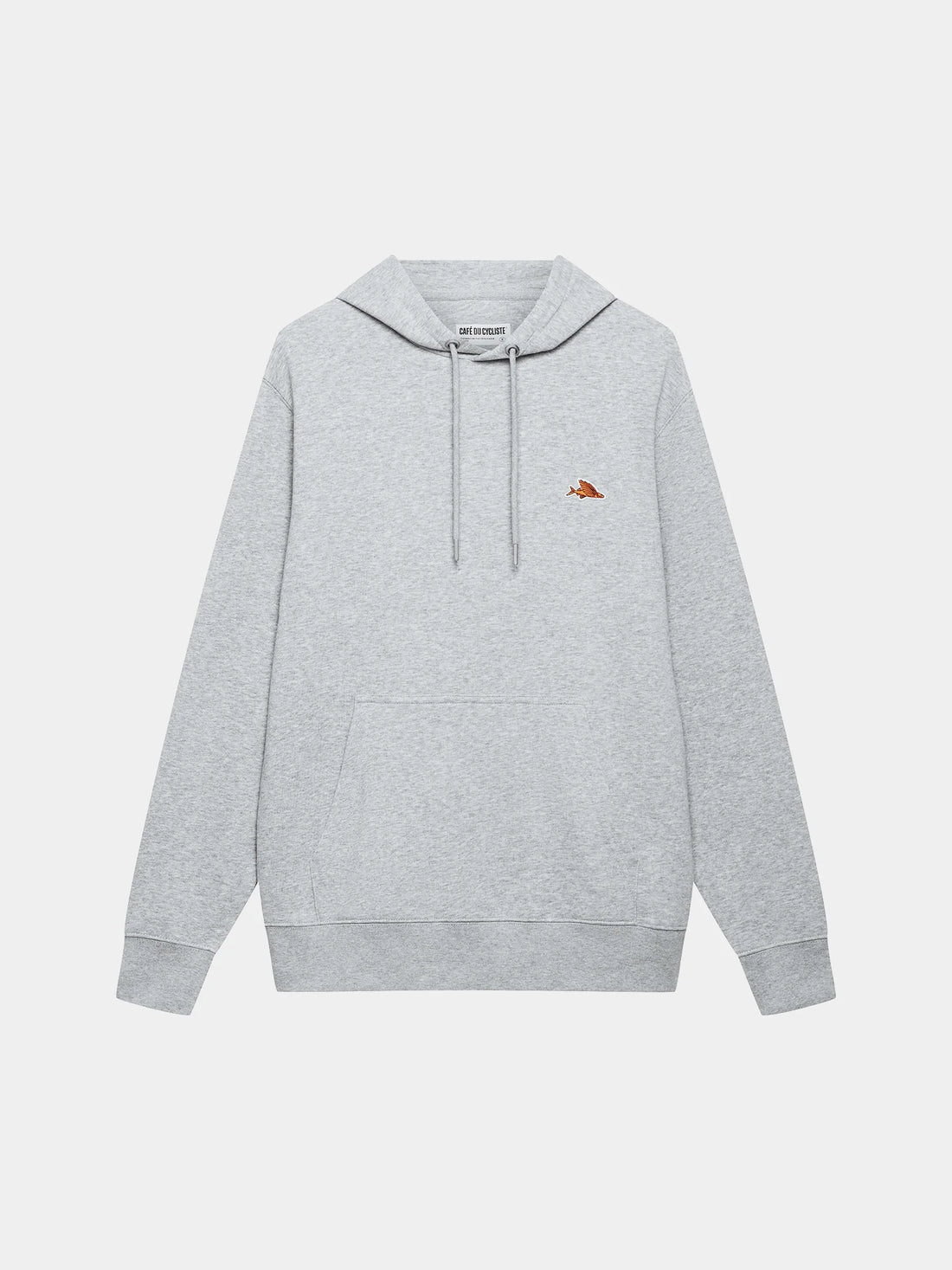 Café du Cycliste Rolande Unisex Cotton Hoodie Baumwoll-Hoodie Grey Melange