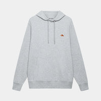 Café du Cycliste Rolande Unisex Cotton Hoodie Baumwoll-Hoodie Grey Melange