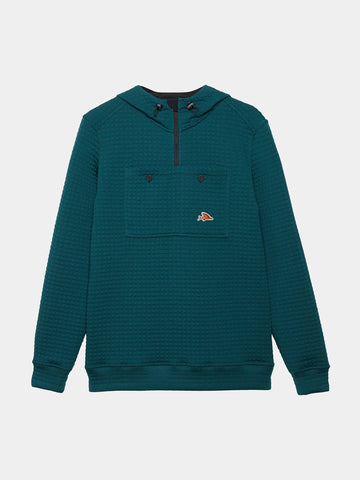 Café du Cycliste Thelma Men's Polartec Hoodie Alpine Green
