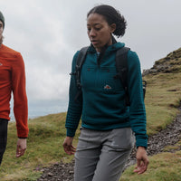 Café du Cycliste Thelma Women's Polartec Hoodie Alpine Green