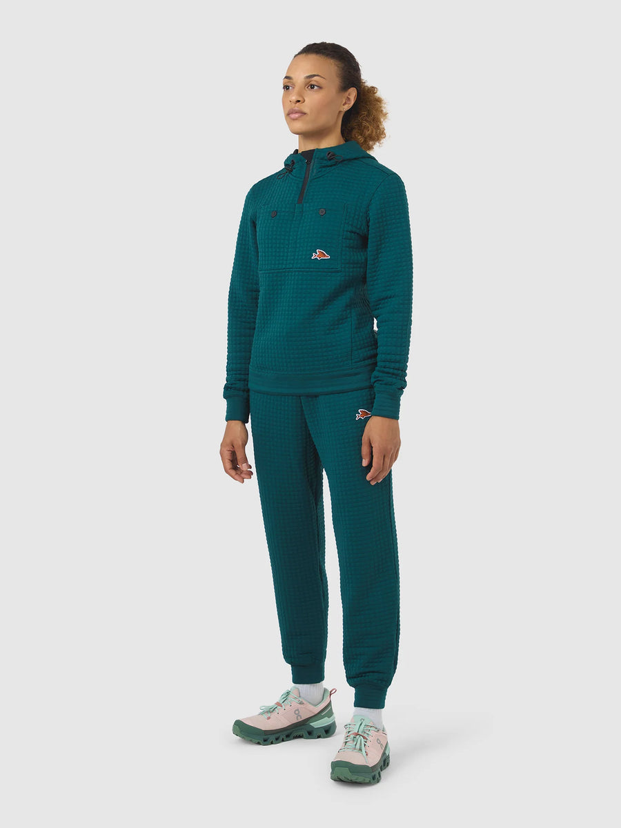 Café du Cycliste Thelma Women's Polartec Hoodie Alpine Green