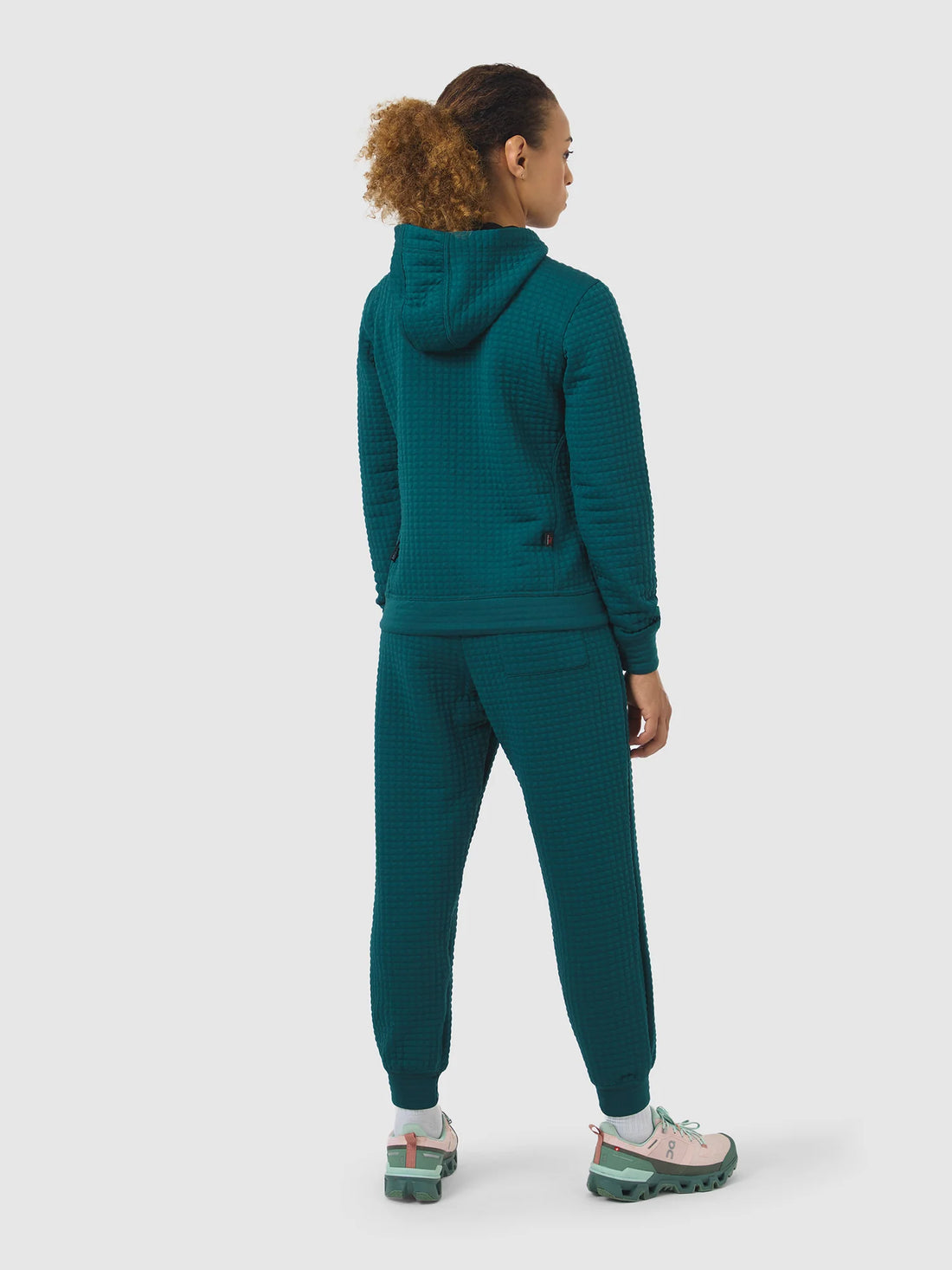 Café du Cycliste Thelma Women's Polartec Hoodie Alpine Green