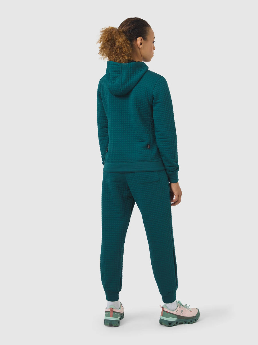 Café du Cycliste Thelma Women's Polartec Hoodie Alpine Green