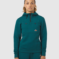 Café du Cycliste Thelma Women's Polartec Hoodie Alpine Green