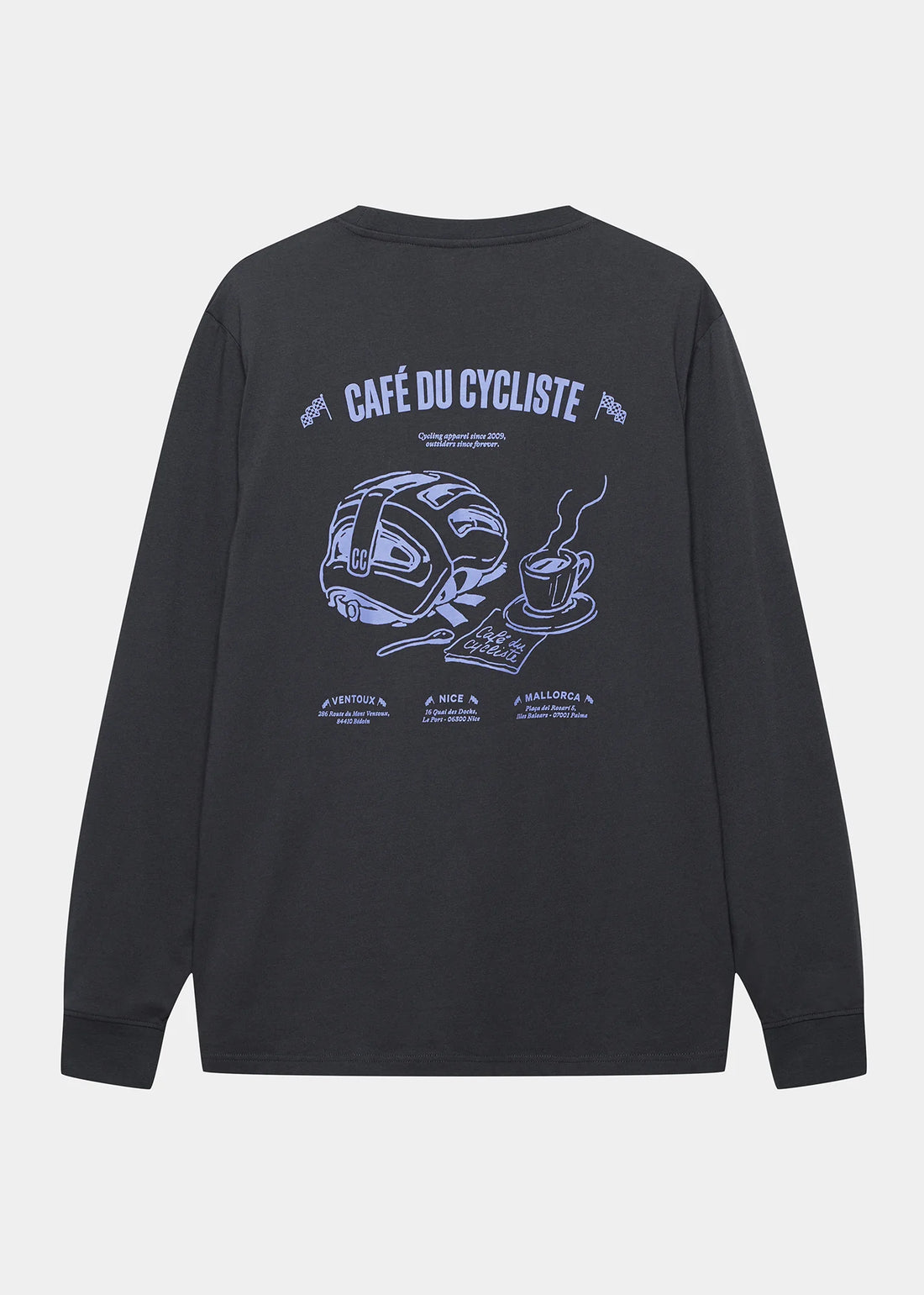 Café du Cycliste Unisex Unisex Maria Cotton T-Shirt Anthracite
