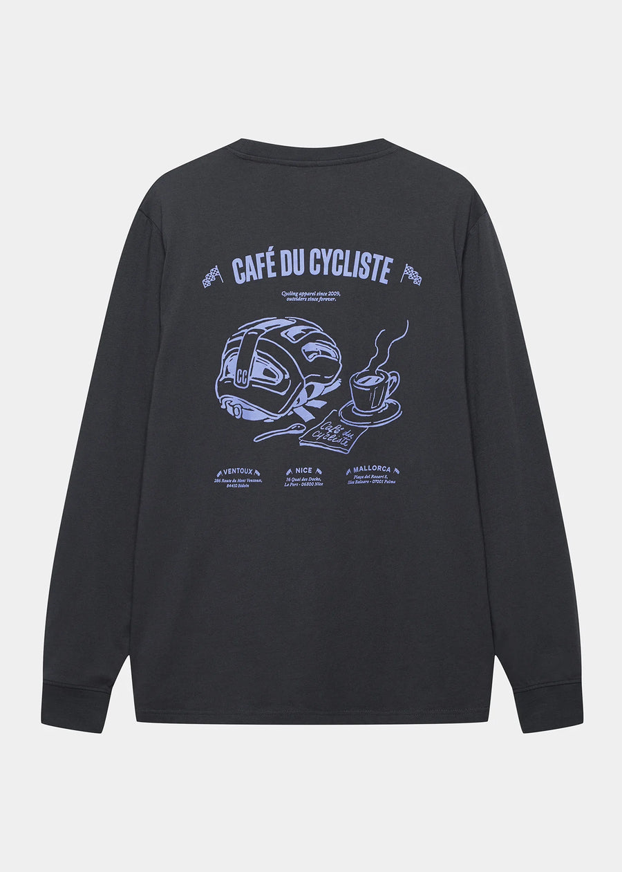 Café du Cycliste Unisex Unisex Maria Cotton T-Shirt Anthracite