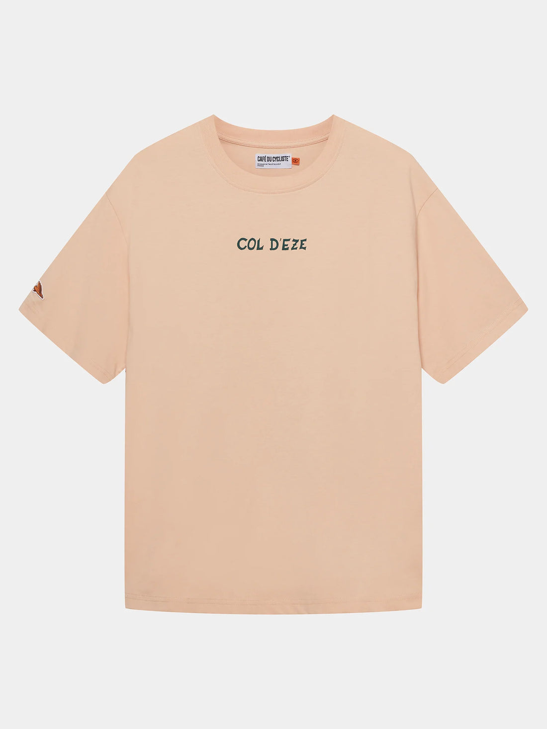 Café du Cycliste Unisex Cotton T-Shirt Col Eze Sand
