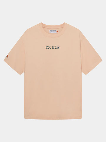 Café du Cycliste Unisex Cotton T-Shirt Col Eze Sand