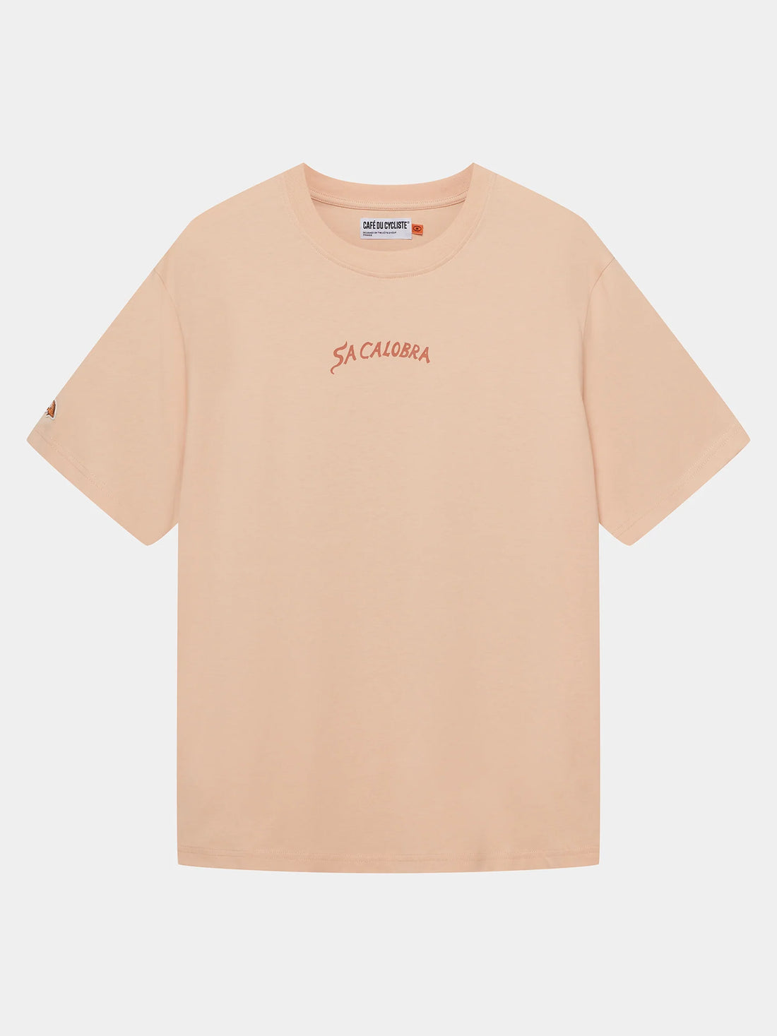 Café du Cycliste Unisex Cotton T-Shirt Col Sa Calobra Sand
