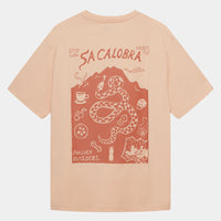 Café du Cycliste Unisex Cotton T-Shirt Col Sa Calobra Sand