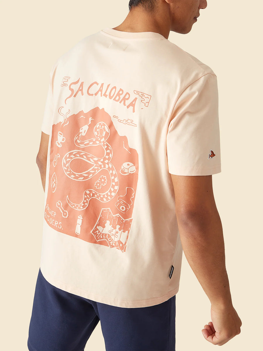 Café du Cycliste Unisex Cotton T-Shirt Col Sa Calobra Sand