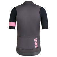 Rapha Men's Pro Team Training Jersey Radtrikot Carbon Grey/ Black Pink