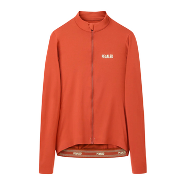Pedaled Element Women's Long Sleeve Jersey Radtrikot langarm Red