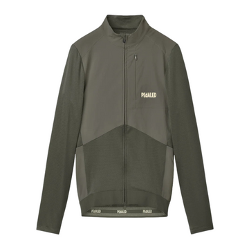 Pedaled Odyssey Windblock Women's Merino Long Sleeve Jersey Radtrikot langarm Grey Ink
